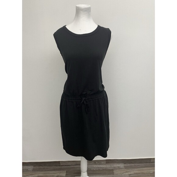 Women’s Tank Dress Sleeveless Size XL Drawstring waist Round Neck With Pockets - Picture 1 of 8